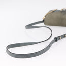 Chloe Fay Shoulder Bag Leather Suede Gray Gold Auth bs37545-8
