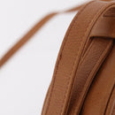 MCM Shoulder Bag Leather Beige Gold Auth bs37546-10