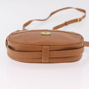 MCM Shoulder Bag Leather Beige Gold Auth bs37546-7