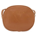 MCM Shoulder Bag Leather Beige Gold Auth bs37546-2
