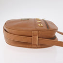 MCM Shoulder Bag Leather Beige Gold Auth bs37546-4