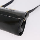 GUCCI Shoulder Bag Patent leather Green Gold Auth bs37548-11