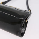 GUCCI Shoulder Bag Patent leather Green Gold Auth bs37548-13