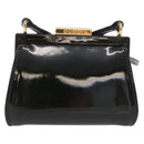 GUCCI Shoulder Bag Patent leather Green Gold Auth bs37548-2