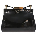 GUCCI Shoulder Bag Patent leather Green Gold Auth bs37548-3