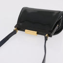 GUCCI Shoulder Bag Patent leather Green Gold Auth bs37548-6