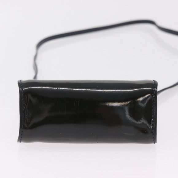 GUCCI Shoulder Bag Patent leather Green Gold Auth bs37548