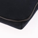 BURBERRY Black Label Shoulder Bag Canvas Navy Silver Auth bs37549-16
