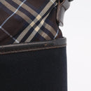 BURBERRY Black Label Shoulder Bag Canvas Navy Silver Auth bs37549-19