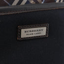 BURBERRY Black Label Shoulder Bag Canvas Navy Silver Auth bs37549-20