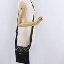 BURBERRY Black Label Shoulder Bag Canvas Navy Silver Auth bs37549-29