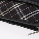 BURBERRY Black Label Shoulder Bag Canvas Navy Silver Auth bs37549-7