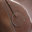 Christian Dior Maris Pearl Bag Patent leather 2way Brown Silver Auth bs37550-16