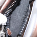 Christian Dior Maris Pearl Bag Patent leather 2way Brown Silver Auth bs37550-18