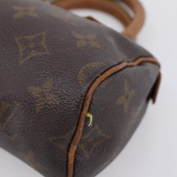 LOUIS VUITTON Monogram Mini Speedy Hand Bag M41534 LV Auth bs37553