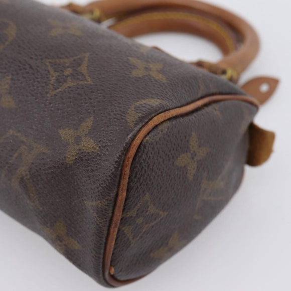 LOUIS VUITTON Monogram Mini Speedy Hand Bag M41534 LV Auth bs37553