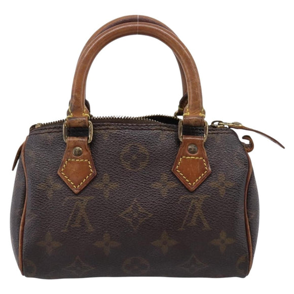 LOUIS VUITTON Monogram Mini Speedy Hand Bag M41534 LV Auth bs37553