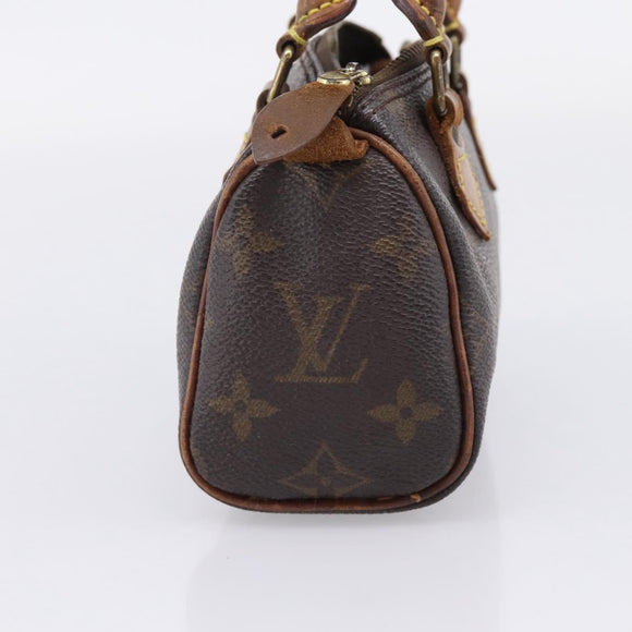 LOUIS VUITTON Monogram Mini Speedy Hand Bag M41534 LV Auth bs37553