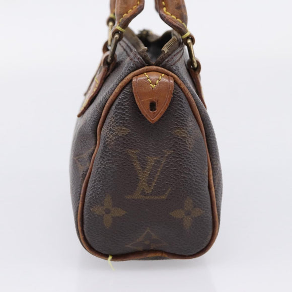 LOUIS VUITTON Monogram Mini Speedy Hand Bag M41534 LV Auth bs37553
