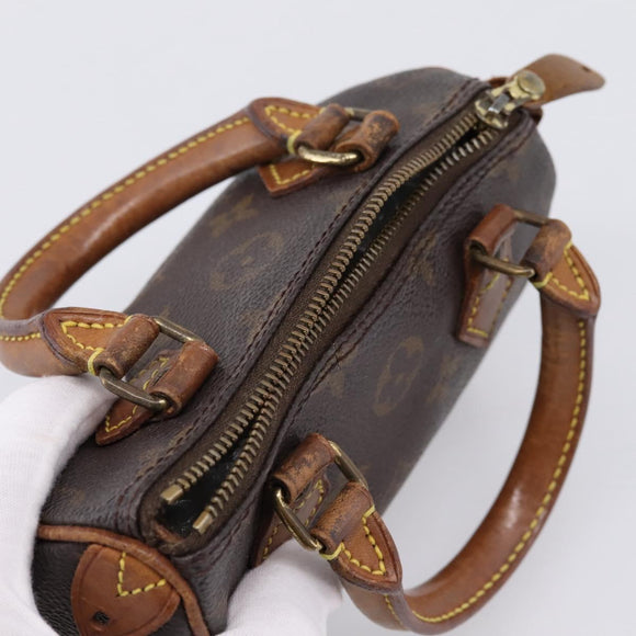 LOUIS VUITTON Monogram Mini Speedy Hand Bag M41534 LV Auth bs37553