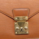 LOUIS VUITTON Epi Serie Dragonne Hand Bag Brown M52618 LV Auth bs37554-17