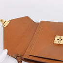 LOUIS VUITTON Epi Serie Dragonne Hand Bag Brown M52618 LV Auth bs37554-9