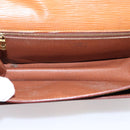 LOUIS VUITTON Epi Serie Dragonne Hand Bag Brown M52618 LV Auth bs37554-10