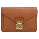 LOUIS VUITTON Epi Serie Dragonne Hand Bag Brown M52618 LV Auth bs37554-13