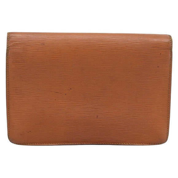 LOUIS VUITTON Epi Serie Dragonne Hand Bag Brown M52618 LV Auth bs37554