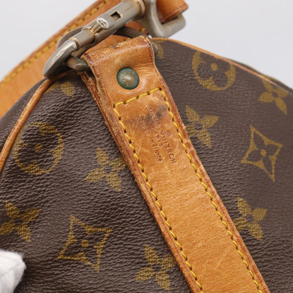 LOUIS VUITTON Monogram Keepall Bandouliere 50 Boston Bag M41416 LV Auth bs37555
