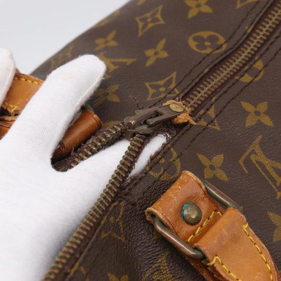 LOUIS VUITTON Monogram Keepall Bandouliere 50 Boston Bag M41416 LV Auth bs37555