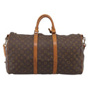 LOUIS VUITTON Monogram Keepall Bandouliere 50 Boston Bag M41416 LV Auth bs37555-3