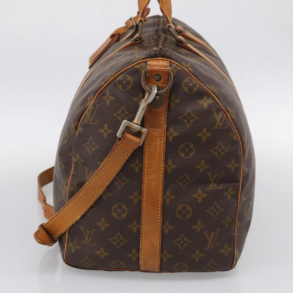 LOUIS VUITTON Monogram Keepall Bandouliere 50 Boston Bag M41416 LV Auth bs37555
