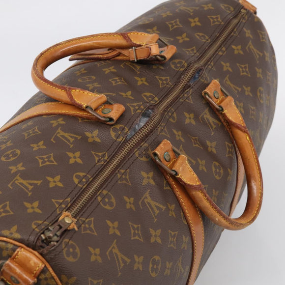 LOUIS VUITTON Monogram Keepall Bandouliere 50 Boston Bag M41416 LV Auth bs37555
