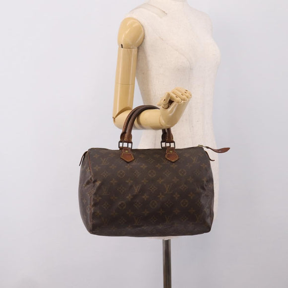 LOUIS VUITTON Monogram Speedy 30 Hand Bag M41526 LV Auth bs37558