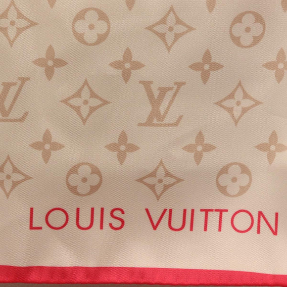 LOUIS VUITTON LVxTM Superflat Scarf Silk Multicolor M96097 LV Auth bs37559M