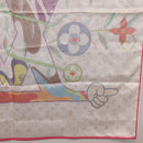LOUIS VUITTON LVxTM Superflat Scarf Silk Multicolor M96097 LV Auth bs37559M-21