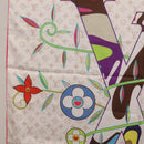 LOUIS VUITTON LVxTM Superflat Scarf Silk Multicolor M96097 LV Auth bs37559M-5