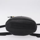 Gianni Versace Backpack Leather Black Gold Auth bs37561-11