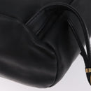 Gianni Versace Backpack Leather Black Gold Auth bs37561-15