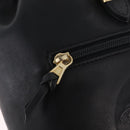 Gianni Versace Backpack Leather Black Gold Auth bs37561-17