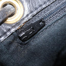 Gianni Versace Backpack Leather Black Gold Auth bs37561-24