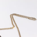 CELINE Chain Shoulder Bag Leather Brown Gold Auth bs37564-14