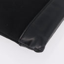 Balenciaga Clutch Bag Canvas Silver Black 373840 Auth bs37565-10