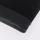 Balenciaga Clutch Bag Canvas Silver Black 373840 Auth bs37565-11