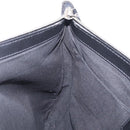 Balenciaga Clutch Bag Canvas Silver Black 373840 Auth bs37565-17