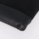 Balenciaga Clutch Bag Canvas Silver Black 373840 Auth bs37565-9