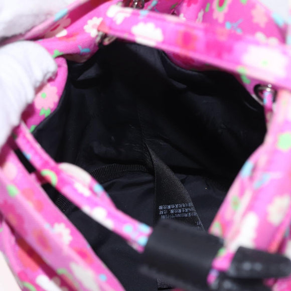 Balenciaga Wheel XS Drawstring Bucket Nylon 2way Pink 656682 Auth bs37567A