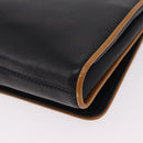 CELINE Shoulder Bag Leather Black Gold Auth bs37568-18
