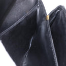 CELINE Shoulder Bag Leather Black Gold Auth bs37568-24